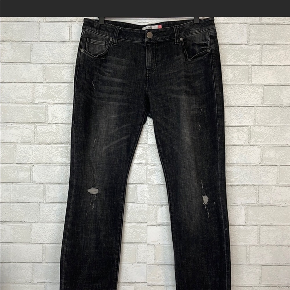 CAbi Slim Boyfriend Black Jeans